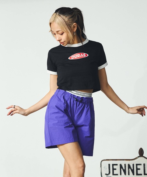 DURAS（デュラス）の「ロゴテープナイロンショーツ（その他パンツ・レディース・ブラック/ネイビー/パープル・MEDIUM/SMALL）」の11枚目の写真