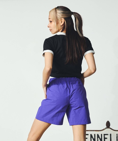 DURAS（デュラス）の「ロゴテープナイロンショーツ（その他パンツ・レディース・ブラック/ネイビー/パープル・MEDIUM/SMALL）」の12枚目の写真