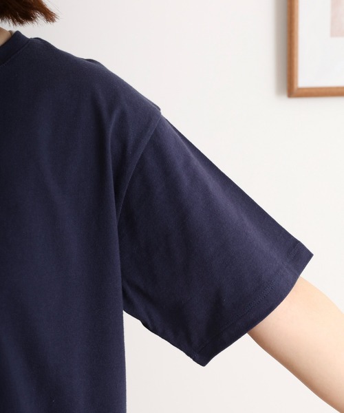 FUNALIVE(ファンアライブ)の「green. チビロゴフロント刺繍Tee(Tシャツ/カットソー・レディース・オフホワイト/ネイビー・FREE)」の7枚目の写真