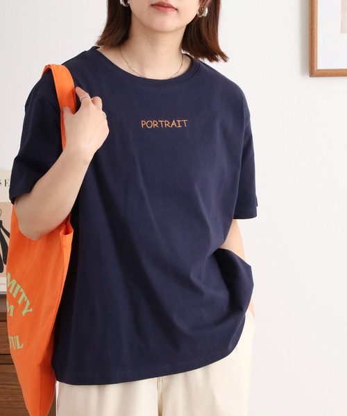 FUNALIVE(ファンアライブ)の「green. チビロゴフロント刺繍Tee(Tシャツ/カットソー・レディース・オフホワイト/ネイビー・FREE)」の13枚目の写真