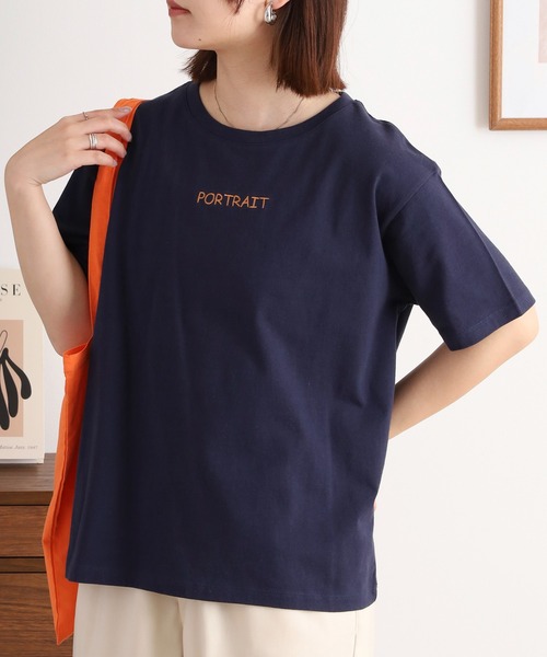FUNALIVE(ファンアライブ)の「green. チビロゴフロント刺繍Tee(Tシャツ/カットソー・レディース・オフホワイト/ネイビー・FREE)」の15枚目の写真