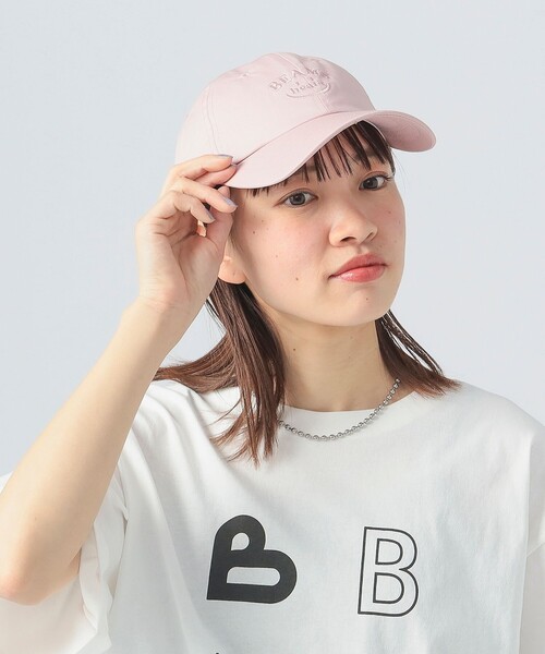 BEAMS HEART（ビームスハート）の「スマイルロゴ キャップ 25SS（キャップ・レディース・ブラウン/ブラック/ホワイト系その他5/ピンク・ONE SIZE）」の4枚目の写真