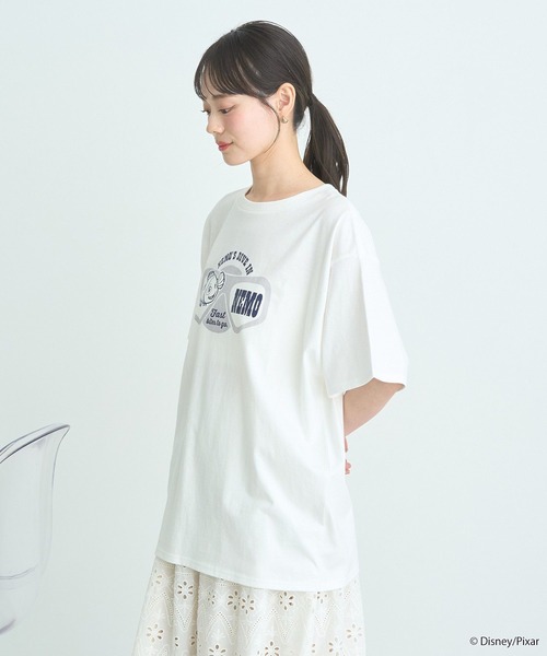 earth music&ecology（アースミュージックアンドエコロジー）の「Finding Nemo/シリコンプリントＴシャツ（Tシャツ/カットソー・レディース・チャコールグレー/オフホワイト・FREE）」の11枚目の写真