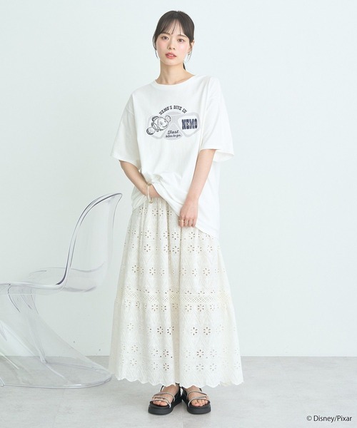 earth music&ecology（アースミュージックアンドエコロジー）の「Finding Nemo/シリコンプリントＴシャツ（Tシャツ/カットソー・レディース・チャコールグレー/オフホワイト・FREE）」の15枚目の写真