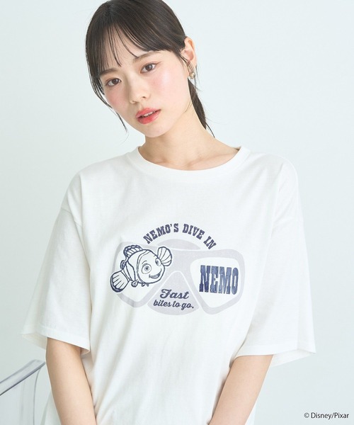 earth music&ecology（アースミュージックアンドエコロジー）の「Finding Nemo/シリコンプリントＴシャツ（Tシャツ/カットソー・レディース・チャコールグレー/オフホワイト・FREE）」の18枚目の写真