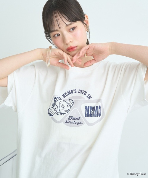 earth music&ecology（アースミュージックアンドエコロジー）の「Finding Nemo/シリコンプリントＴシャツ（Tシャツ/カットソー・レディース・チャコールグレー/オフホワイト・FREE）」の19枚目の写真