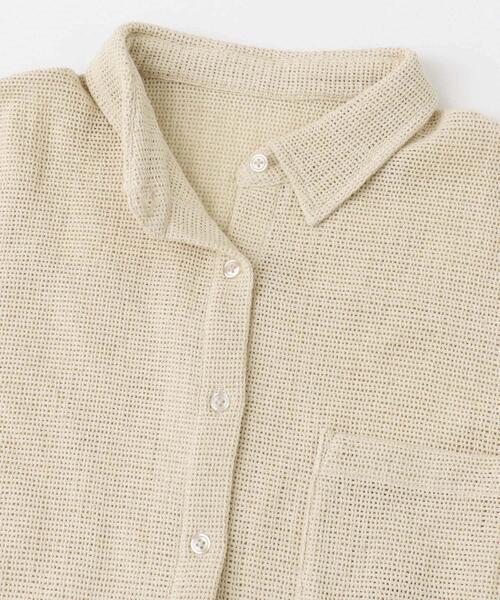 ITEMS URBANRESEARCH(アイテムズ アーバンリサーチ)の「メッシュルーズシャツ(シャツ/ブラウス・レディース・カーキ/ベージュ・FREE)」の7枚目の写真