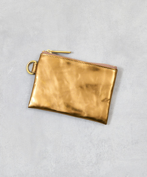 PATRICK STEPHAN（パトリックステファン）の「PATRICK STEPHAN パトリックステファン / Leather wide coin case "flat" レザーワイドカードケース ミニウォレット / 244AWA03（財布・メンズ・ブラック/ゴールド/シルバー・FREE）」の15枚目の写真