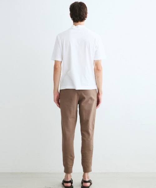 three dots（スリードッツ）の「サンデッドジャージー モックネックTシャツ Steve（Tシャツ/カットソー・メンズ・ダークオリーブ/ブラウン系その他・LARGE/X-LARGE/MEDIUM/SMALL）」の8枚目の写真