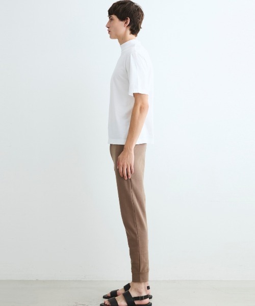 three dots（スリードッツ）の「サンデッドジャージー モックネックTシャツ Steve（Tシャツ/カットソー・メンズ・ダークオリーブ/ブラウン系その他・LARGE/X-LARGE/MEDIUM/SMALL）」の9枚目の写真