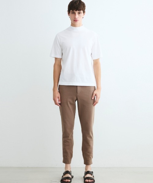 three dots（スリードッツ）の「サンデッドジャージー モックネックTシャツ Steve（Tシャツ/カットソー・メンズ・ダークオリーブ/ブラウン系その他・LARGE/X-LARGE/MEDIUM/SMALL）」の7枚目の写真