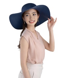 GLOBAL JAPAN（グローバルジャパン）の「折り畳めるUVつば広ストローハット（ハット）」