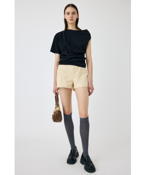MOUSSY(マウジー)の「ONE SHOULDER SHEER Tシャツ(Tシャツ/カットソー・レディース・アイボリー/ブラック/レッド・FREE)」の18枚目の写真