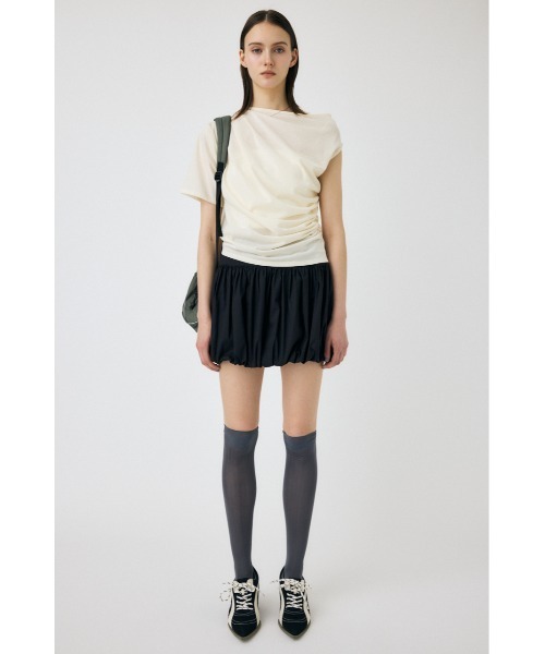 MOUSSY(マウジー)の「ONE SHOULDER SHEER Tシャツ(Tシャツ/カットソー・レディース・アイボリー/ブラック/レッド・FREE)」の7枚目の写真