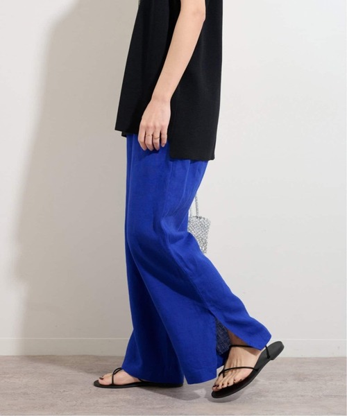 JOURNAL STANDARD relume(ジャーナルスタンダード レリューム)の「《WEB限定追加3》麻スリットイージーパンツ(その他パンツ・レディース・ブルー/ピンク・36/38)」の19枚目の写真