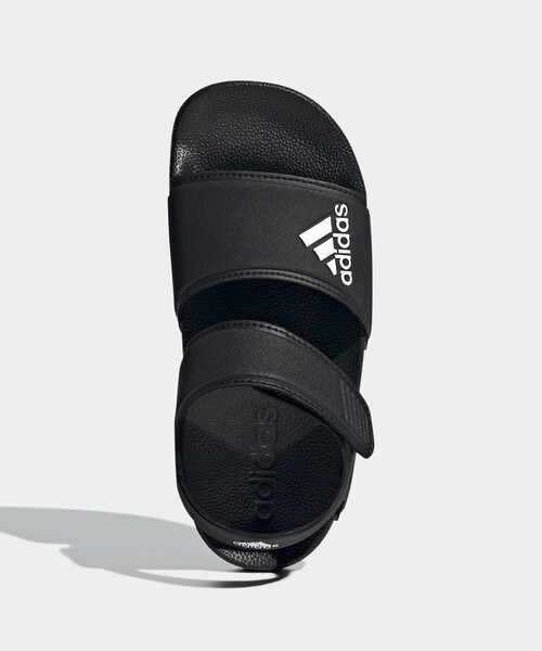 adidas（アディダス）の「【KIDS/キッズ】【adiddas/アディダス】ADILETTE SANDAL K（サンダル・キッズ・ブラック/ライトグリーン・18/21/19/20）」の7枚目の写真