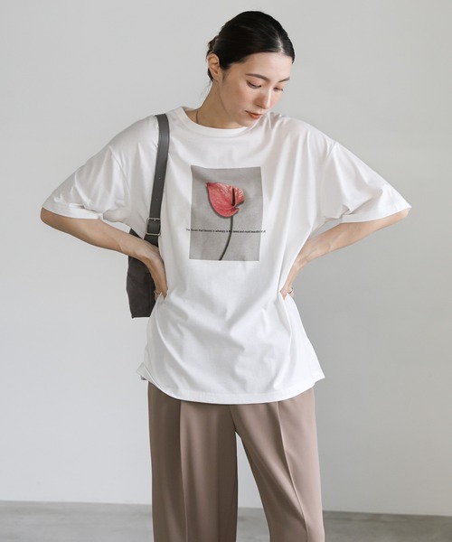 オーバーサイズオリジナルプリントTシャツ