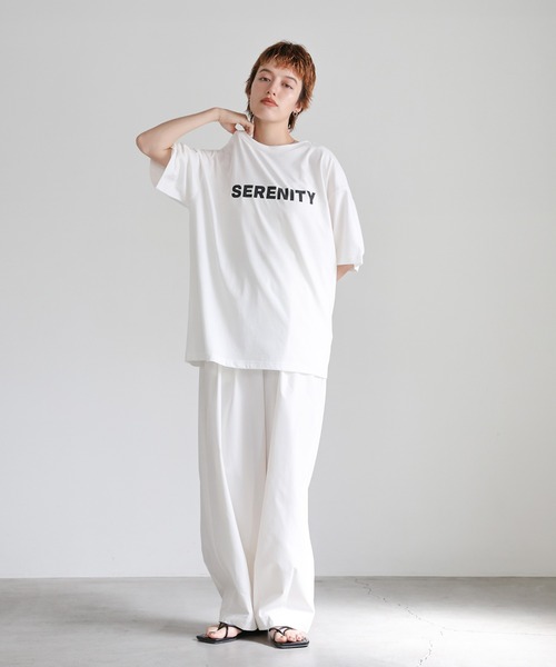 select MOCA（セレクトモカ）の「オーバーサイズオリジナルプリントTシャツ（Tシャツ/カットソー・レディース・ホワイト系その他3/ホワイト系その他/グレー系その他3/グレー系その他2/ブラック系その他3/ホワイト系その他2/ブラック系その他/ブラック系その他2/グレー系その他・FREE）」の12枚目の写真