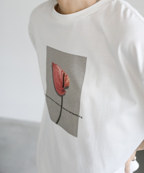 select MOCA（セレクトモカ）の「オーバーサイズオリジナルプリントTシャツ（Tシャツ/カットソー・レディース・ホワイト系その他3/ホワイト系その他/グレー系その他3/グレー系その他2/ブラック系その他3/ホワイト系その他2/ブラック系その他/ブラック系その他2/グレー系その他・FREE）」の20枚目の写真