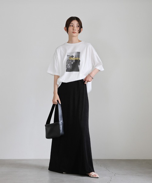 select MOCA（セレクトモカ）の「オーバーサイズオリジナルプリントTシャツ（Tシャツ/カットソー・レディース・ホワイト系その他3/ホワイト系その他/グレー系その他3/グレー系その他2/ブラック系その他3/ホワイト系その他2/ブラック系その他/ブラック系その他2/グレー系その他・FREE）」の11枚目の写真