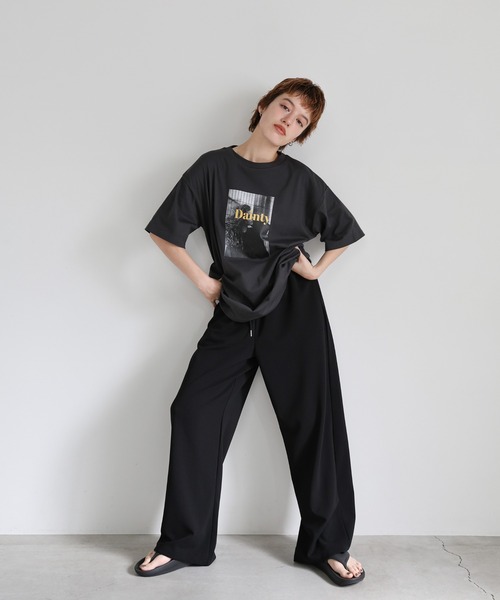 select MOCA（セレクトモカ）の「オーバーサイズオリジナルプリントTシャツ（Tシャツ/カットソー・レディース・ホワイト系その他3/ホワイト系その他/グレー系その他3/グレー系その他2/ブラック系その他3/ホワイト系その他2/ブラック系その他/ブラック系その他2/グレー系その他・FREE）」の14枚目の写真