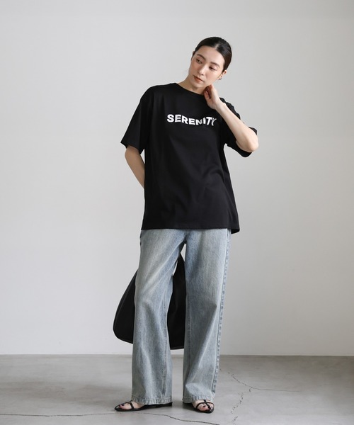 select MOCA（セレクトモカ）の「オーバーサイズオリジナルプリントTシャツ（Tシャツ/カットソー・レディース・ホワイト系その他3/ホワイト系その他/グレー系その他3/グレー系その他2/ブラック系その他3/ホワイト系その他2/ブラック系その他/ブラック系その他2/グレー系その他・FREE）」の18枚目の写真