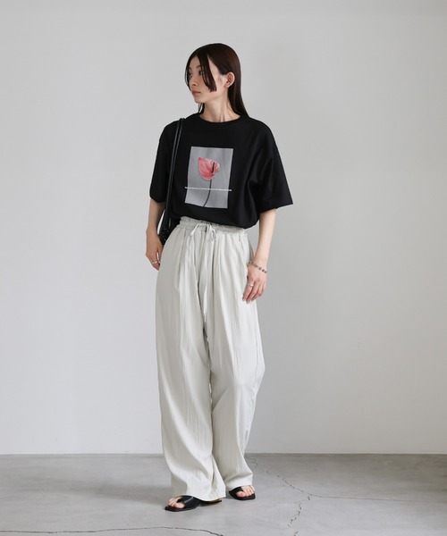 select MOCA（セレクトモカ）の「オーバーサイズオリジナルプリントTシャツ（Tシャツ/カットソー・レディース・ホワイト系その他3/ホワイト系その他/グレー系その他3/グレー系その他2/ブラック系その他3/ホワイト系その他2/ブラック系その他/ブラック系その他2/グレー系その他・FREE）」の16枚目の写真