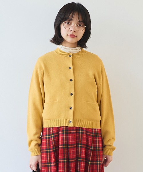 bulle de savon カーディガン △ネパールハンドニット ジグザグ求心