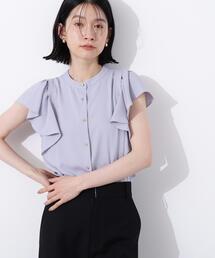 「N.（N. Natural Beauty Basic）」 半袖ブラウス MEDIUM ライトブルー レディース 楽天市場】ボウタイ風半袖ブラウス N. Natural Beauty Basic
