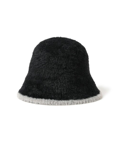 Ray BEAMS（レイビームス）の「2トーン シャギー ハット（ハット・レディース・オフホワイト/ブラック・ONE SIZE）」の9枚目の写真