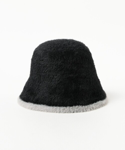 Ray BEAMS（レイビームス）の「2トーン シャギー ハット（ハット・レディース・オフホワイト/ブラック・ONE SIZE）」の10枚目の写真