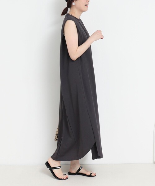 MICO COULIER（ミコクリエ）の「《UVカット》キャラメルピケ多切替ワンピース（ワンピース・レディース・オリーブ/チャコールグレー・38）」の15枚目の写真