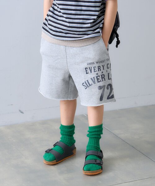CIAOPANIC TYPY(チャオパニックティピー)の「【KIDS】ピグメント加工スウェットプリントショーツ(その他パンツ・キッズ・オレンジ/グレー/チャコールグレー・SMALL/MEDIUM/LARGE/X-LARGE/XX-LARGE)」の1枚目の写真