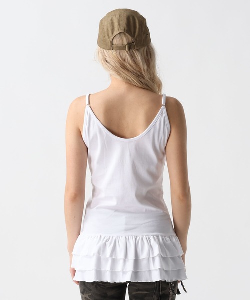 FOREVER 21（フォーエバー トゥエンティーワン）の「【2025SS】フリルヘムキャミソール（キャミソール・レディース・ブラック/オフホワイト/グレー・FREE）」の19枚目の写真