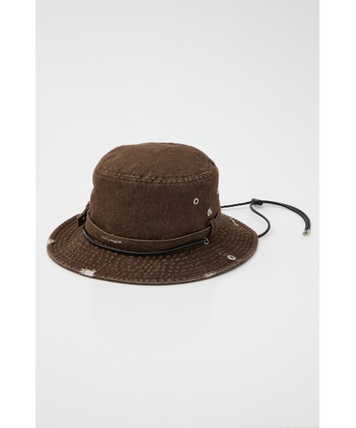 LAGUA GEM（ラグアジェム）の「WASH VINTAGE SAFARI ハット（ハット・レディース・ブラウン/ブラック/カーキ・FREE）」の15枚目の写真