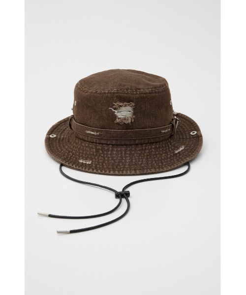 LAGUA GEM（ラグアジェム）の「WASH VINTAGE SAFARI ハット（ハット・レディース・ブラウン/ブラック/カーキ・FREE）」の16枚目の写真