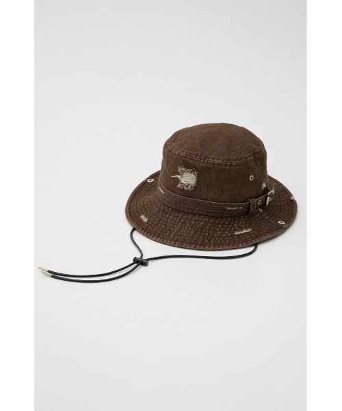 LAGUA GEM（ラグアジェム）の「WASH VINTAGE SAFARI ハット（ハット・レディース・ブラウン/ブラック/カーキ・FREE）」の13枚目の写真