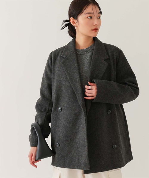 ウール調ダブルジャケット（テーラードジャケット）｜ur's（ユアーズ