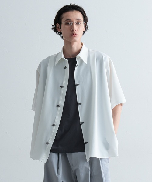 HARE（ハレ）の「メタルボタンタックオーバーシャツ(HARE)（シャツ/ブラウス・メンズ・ブラック/ホワイト/パープル・FREE）」の20枚目の写真