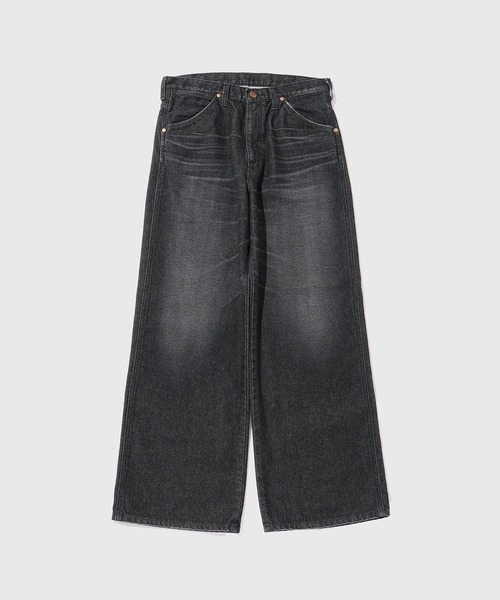 アダムエロペ ラングラーWIDE FLARE JEAN Black 別注》【Wrangler/ラングラー】WIDE FLARE JEAN / UNISEX（デニム