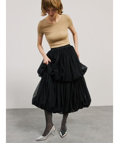 SORIN（ソリン　）の「Jellyfish Tulle skirt/ジェリーフィッシュチュールスカート（スカート・レディース・ホワイト/ブラック/ライトブラウン・38）」の11枚目の写真