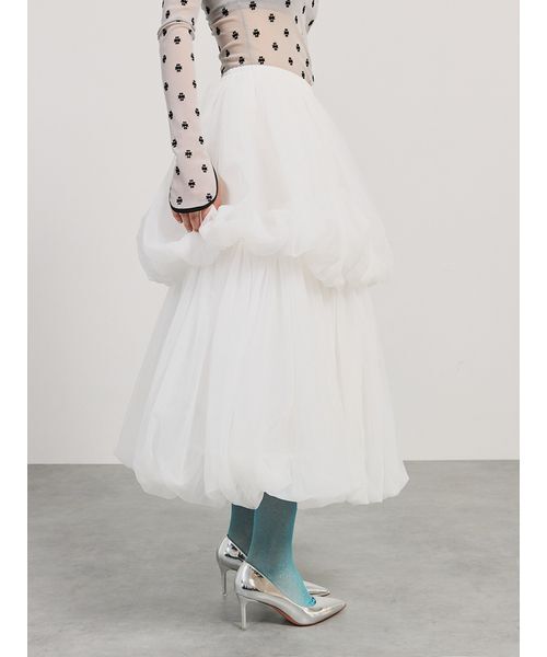 SORIN（ソリン　）の「Jellyfish Tulle skirt/ジェリーフィッシュチュールスカート（スカート・レディース・ホワイト/ブラック/ライトブラウン・38）」の21枚目の写真