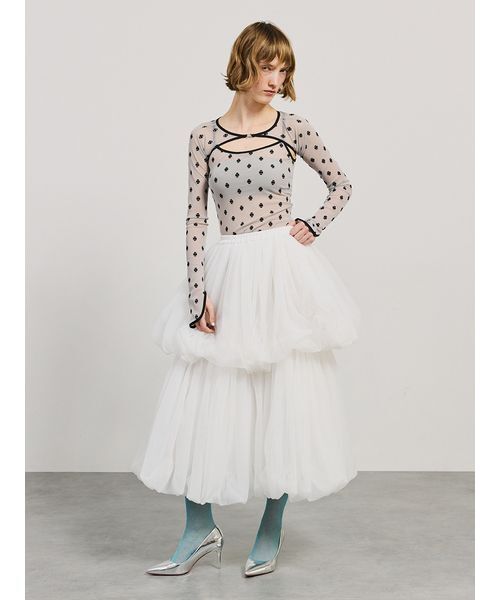 SORIN（ソリン　）の「Jellyfish Tulle skirt/ジェリーフィッシュチュールスカート（スカート・レディース・ホワイト/ブラック/ライトブラウン・38）」の19枚目の写真