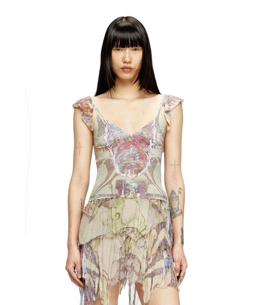 トップス diesel M-Fiore ウィメンズ クロップトップ M-FIORE（ニット/セーター）｜DIESEL