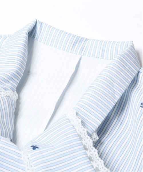 LA POMME petit(ラポミ・プチ)の「Preppy Style Stripe Tie Dress(ワンピース・レディース・ブルー・SMALL/MEDIUM/LARGE)」の3枚目の写真