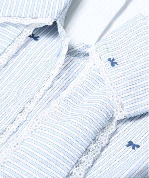 LA POMME petit(ラポミ・プチ)の「Preppy Style Stripe Tie Dress(ワンピース・レディース・ブルー・SMALL/MEDIUM/LARGE)」の6枚目の写真