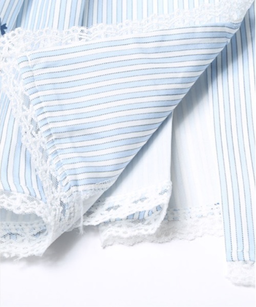 LA POMME petit(ラポミ・プチ)の「Preppy Style Stripe Tie Dress(ワンピース・レディース・ブルー・SMALL/MEDIUM/LARGE)」の9枚目の写真