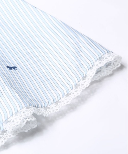 LA POMME petit(ラポミ・プチ)の「Preppy Style Stripe Tie Dress(ワンピース・レディース・ブルー・SMALL/MEDIUM/LARGE)」の10枚目の写真