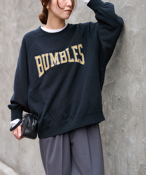 JOURNAL STANDARD relume(ジャーナルスタンダード レリューム)の「ヴィンテージロゴスウェット(スウェット・レディース・ネイビー/ブラウン/チャコールグレー・FREE)」の6枚目の写真