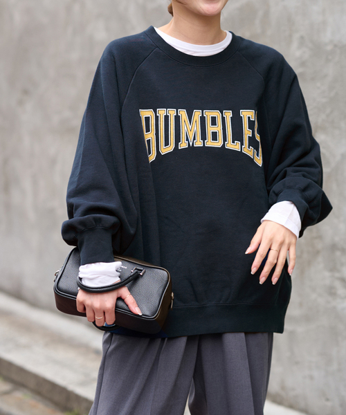 JOURNAL STANDARD relume(ジャーナルスタンダード レリューム)の「ヴィンテージロゴスウェット(スウェット・レディース・ネイビー/ブラウン/チャコールグレー・FREE)」の7枚目の写真